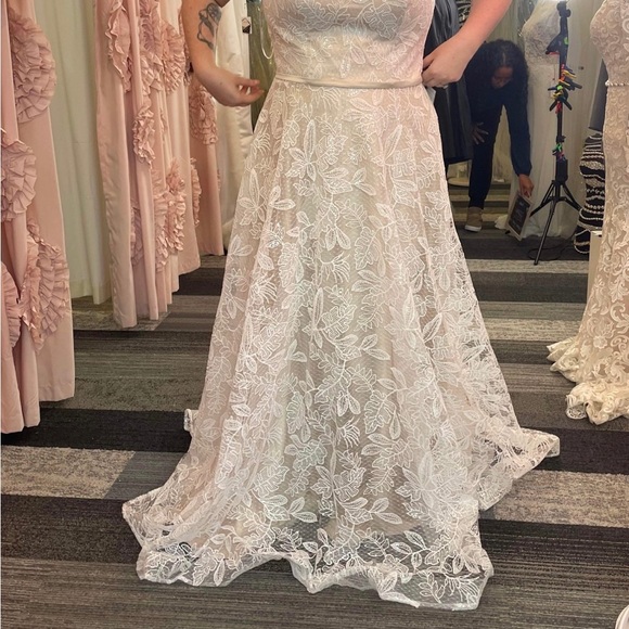 Helen Fontaine Lace Ivory over Champagne NEW - Picture 3 of 6